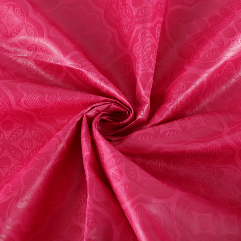 TMIE-08-2-2 Tissu uni pour vêtements de travail de poids moyen 110GSM, teint de couleur vive avec un motif de fleurs vives 3D, tissu en popeline de polyester gaufré