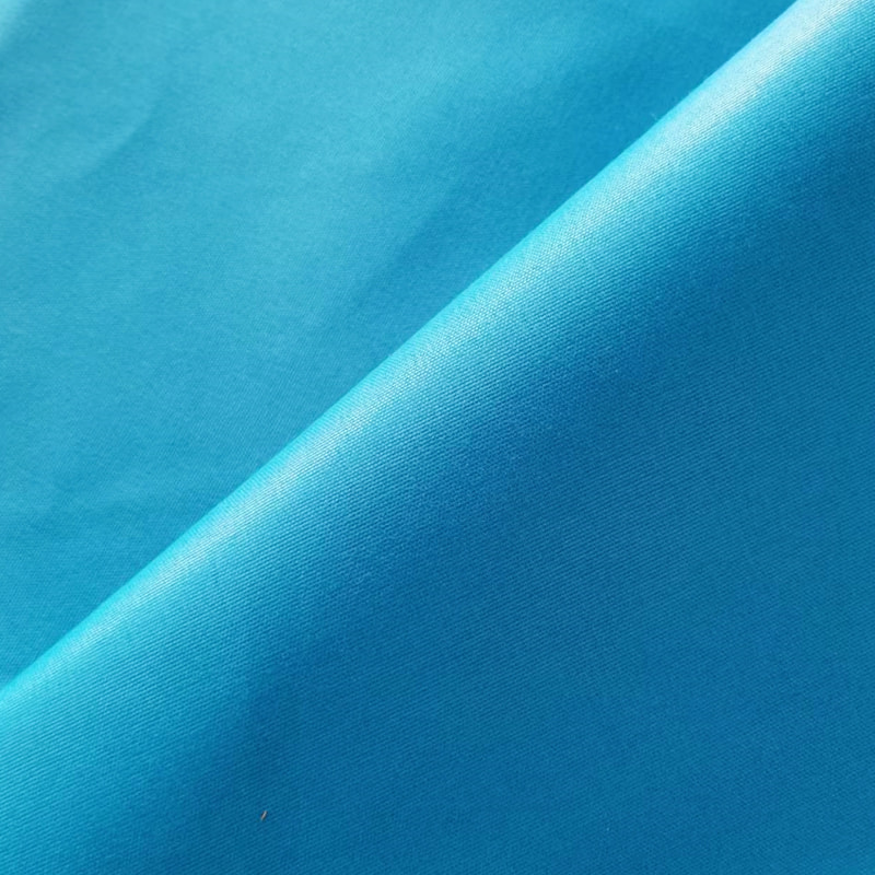 TMIE-08-1-1 70GSM 122CM vêtement de chemise tissu doux et brillant 100% Polyester teint avec du tissu en popeline de Polyester poli