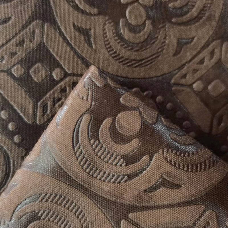 TMIE-08-2-3 115GSM 100% Polyester haute densité teint avec motif géométrique en relief Poly popeline tissu