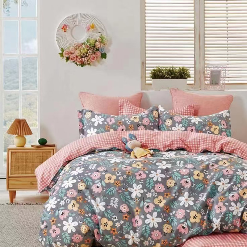 TIME-10-2 Drap de lit tissé uni en polyester, 250 cm, 90 g/m², motif imprimé dispersé, tissu en microfibre