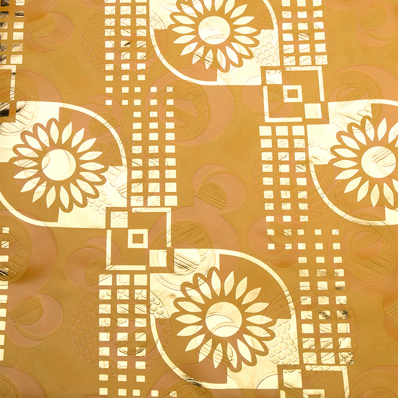Tissu Bazin doré gaufré en couleurs teintes TMIE-06-5