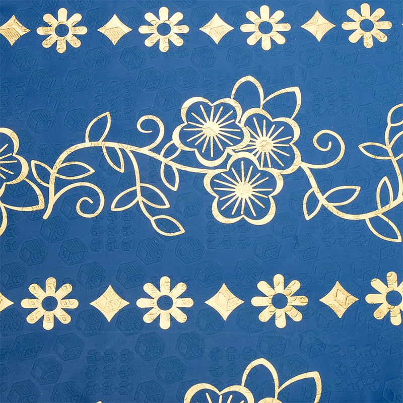 Tissu Bazin doré gaufré en couleurs teintes TMIE-06-5