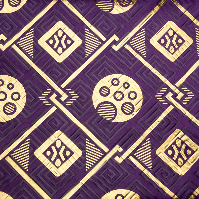 Tissu Bazin doré gaufré en couleurs teintes TMIE-06-5
