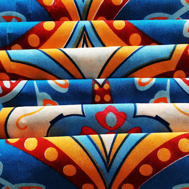 Tissu léger de drap de lit tissé uni de polyester de conception d'impression de colorant de TMIE-10-6 80GSM