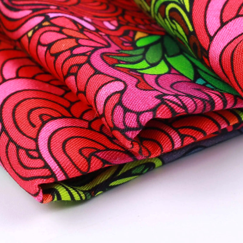 Tissu en popeline sergé imprimé polyester TMIE-08-3-2 115GSM