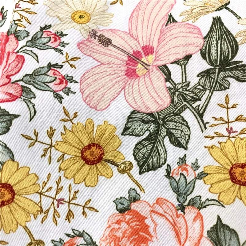 Tissu en popeline de polyester sergé imprimé personnalisé TMIE-08-3-3 120GSM
