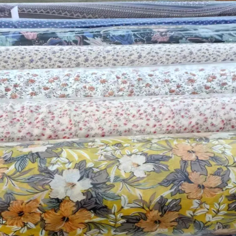 Tissu en popeline de polyester sergé imprimé personnalisé TMIE-08-3-3 120GSM