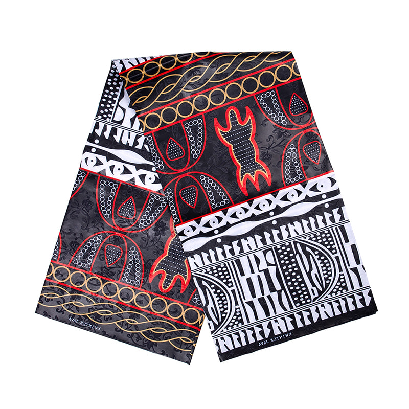 Tissu de largeur étroite de TMIE-06-2 haute densité 85gsm 90gsm 100gsm 105gsm 110gsm, tissu de cire gaufré pour impression en Polyester